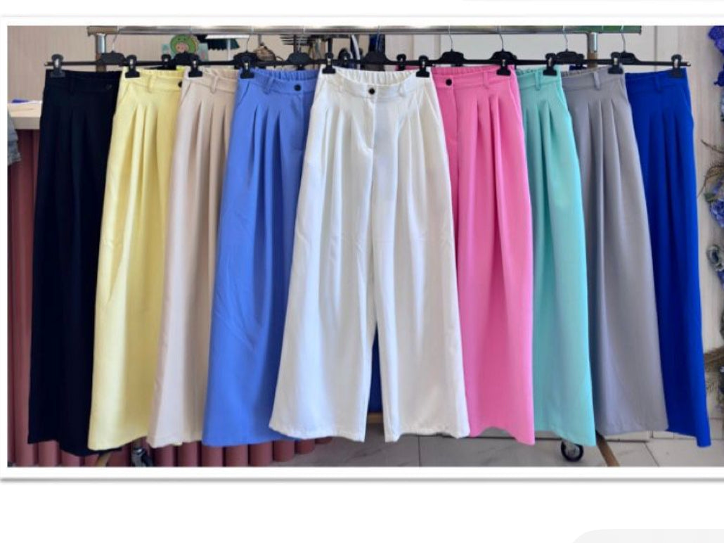 Pantalone a vita alta con pince - R.a. Boutique