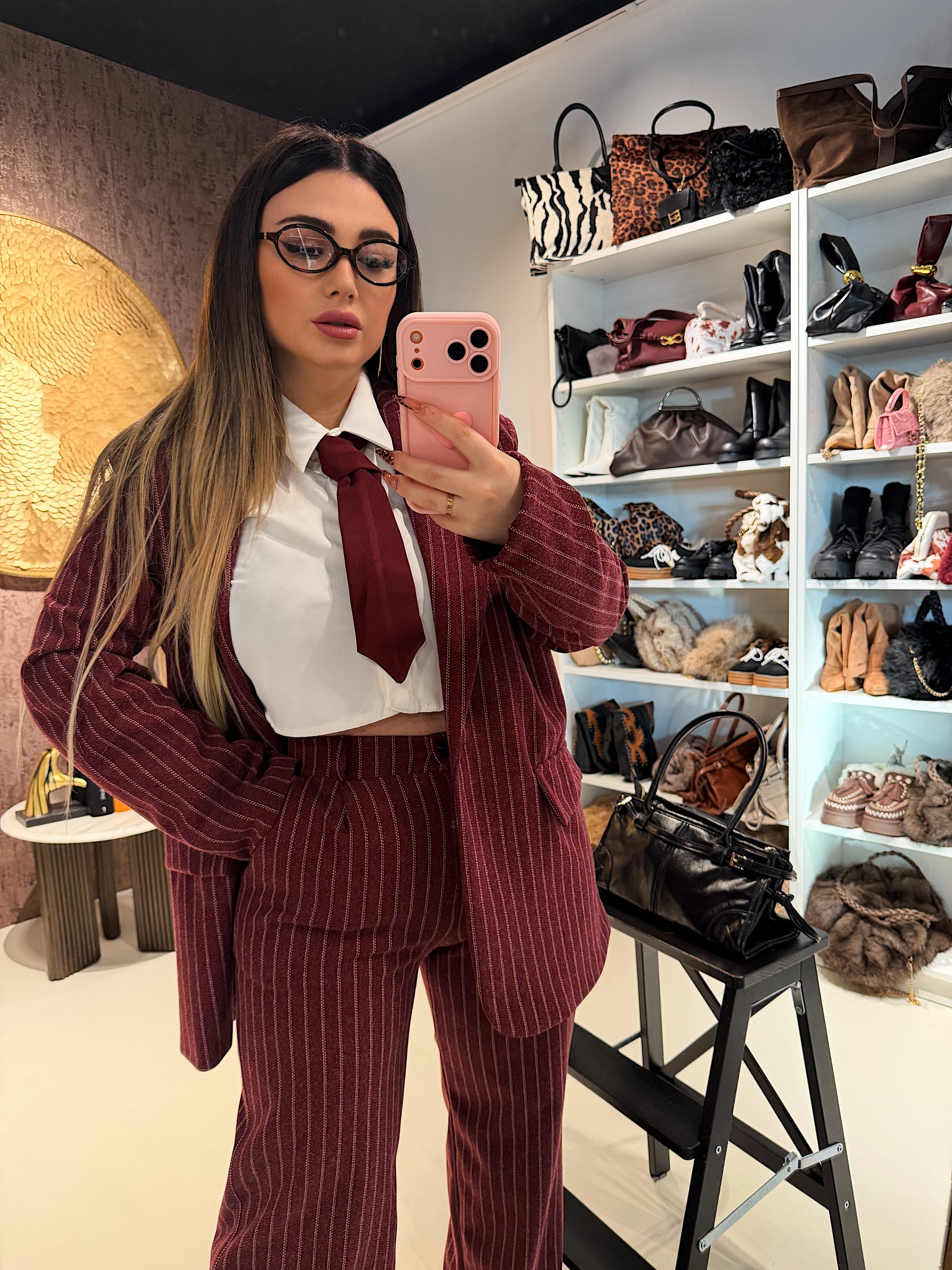 Completo due pezzi a righe - R.a. Boutique