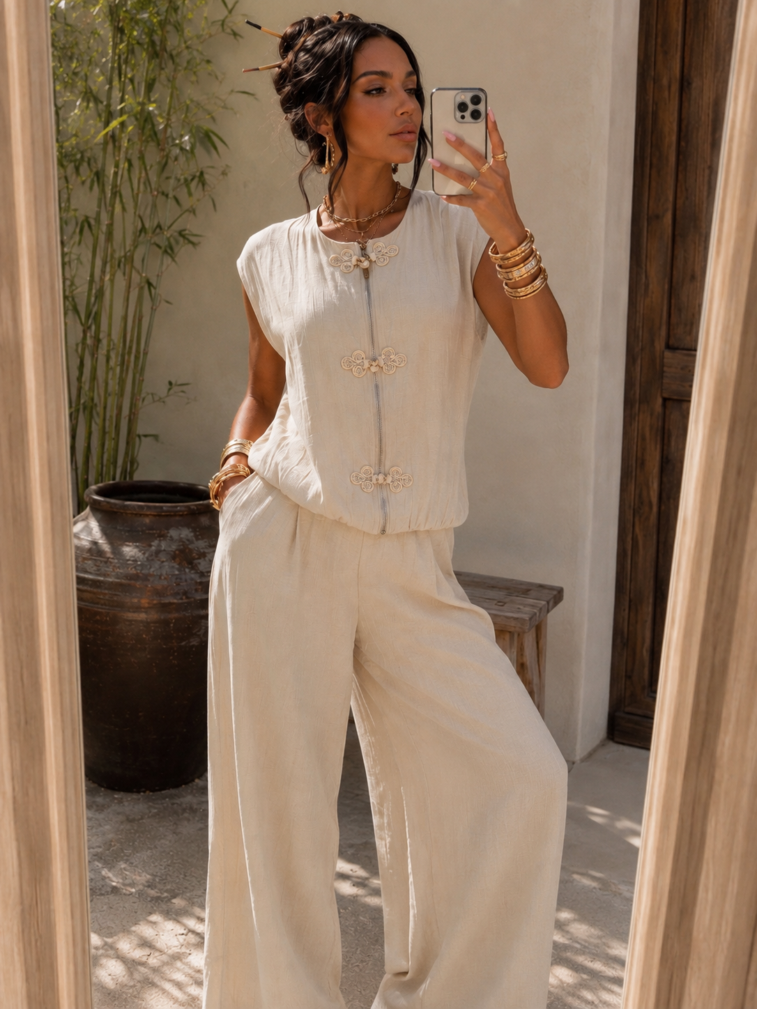 Completo Asian con Pantalone Elasticizzato - R.a. Boutique