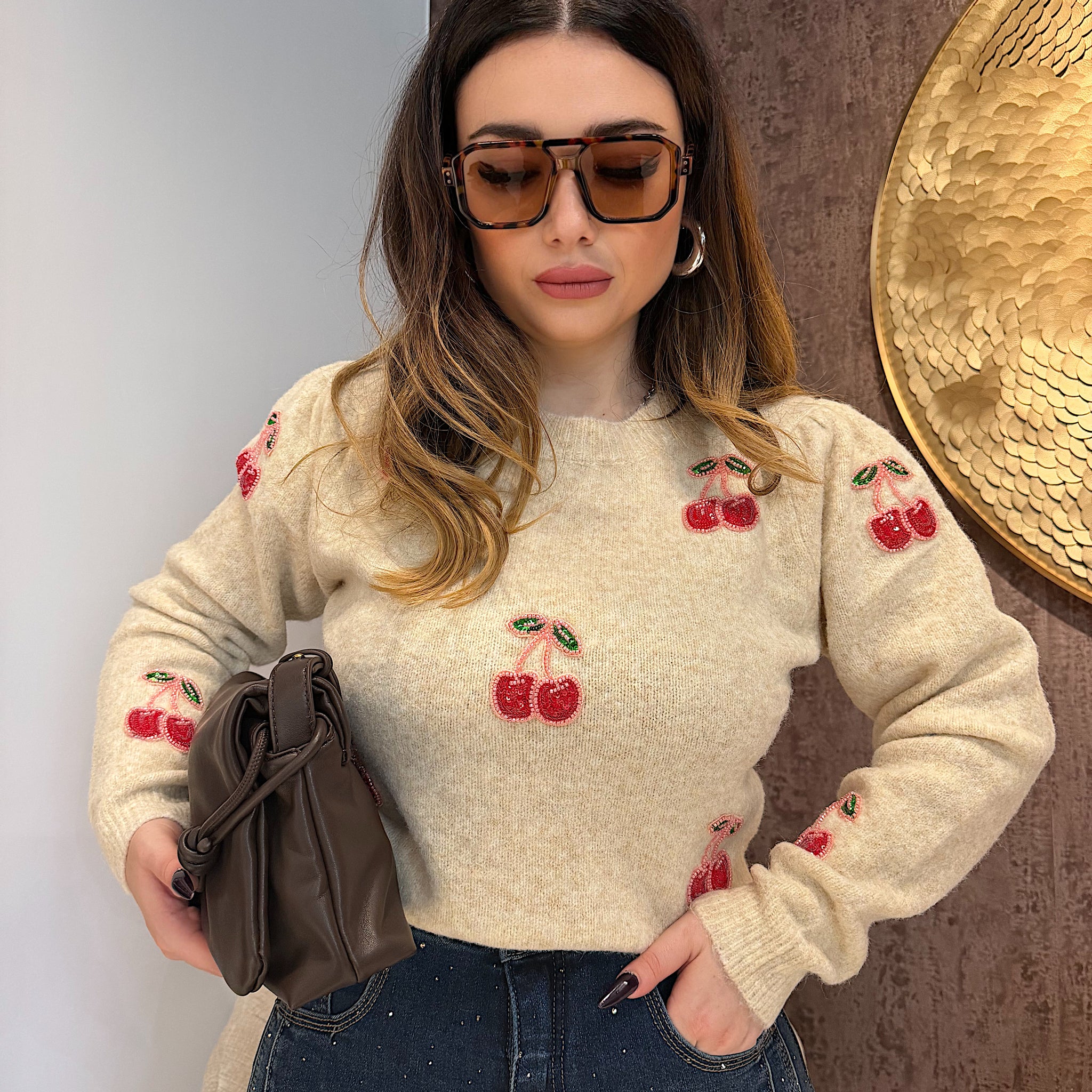 Maglione Sweet Cherry - R.a. Boutique