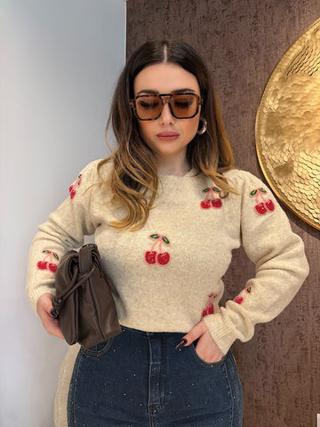 Maglione Sweet Cherry - R.a. Boutique