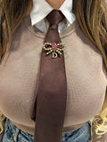 Cravatta con spilla - R.a. Boutique