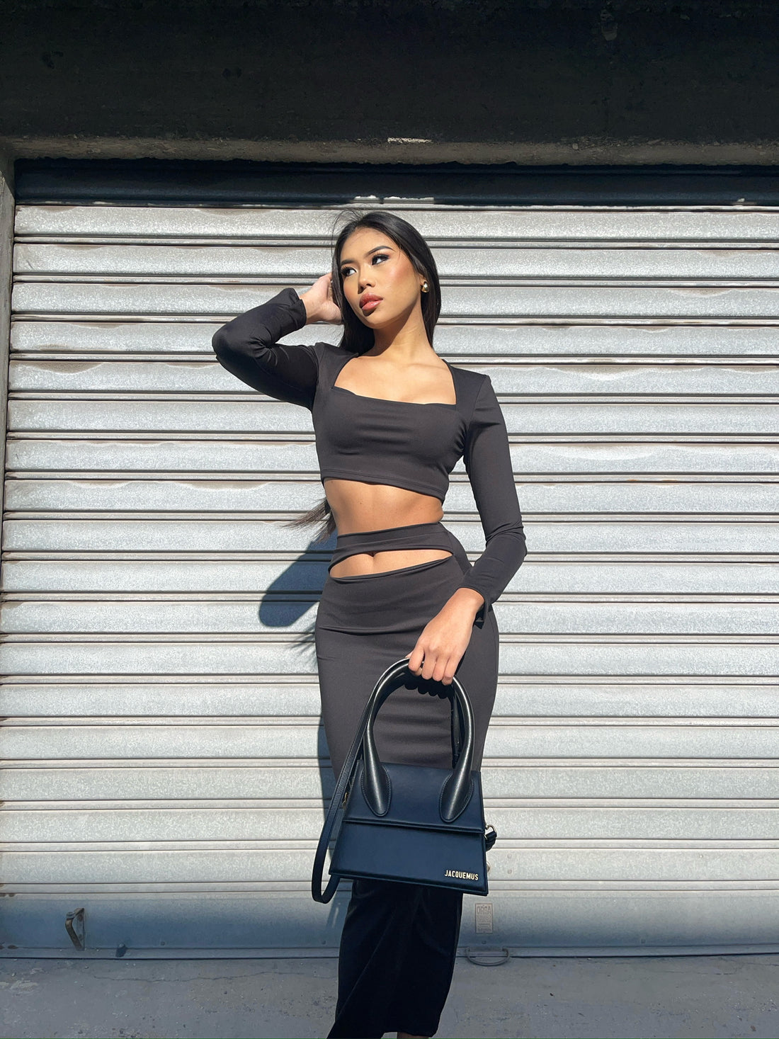 Completo top e gonna nero - R.a. Boutique 