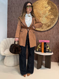 Cappotto Corto con Cintura in Vita e Dettagli - R.a. Boutique