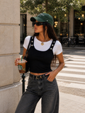 T-Shirt Urban Layer con Top Staccabile - R.a. Boutique