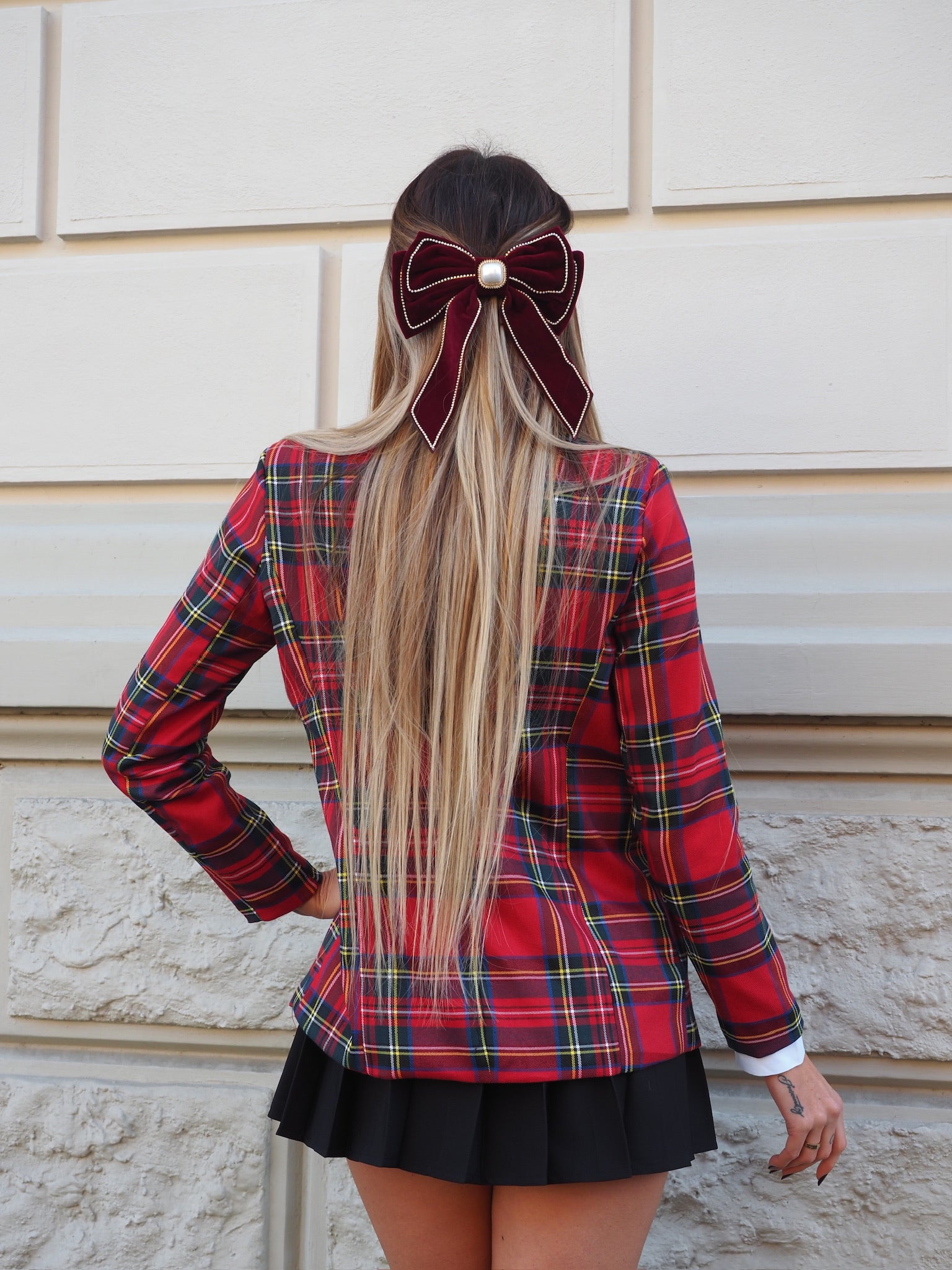 Fiocco per capelli con perla e strass - R.a. Boutique 