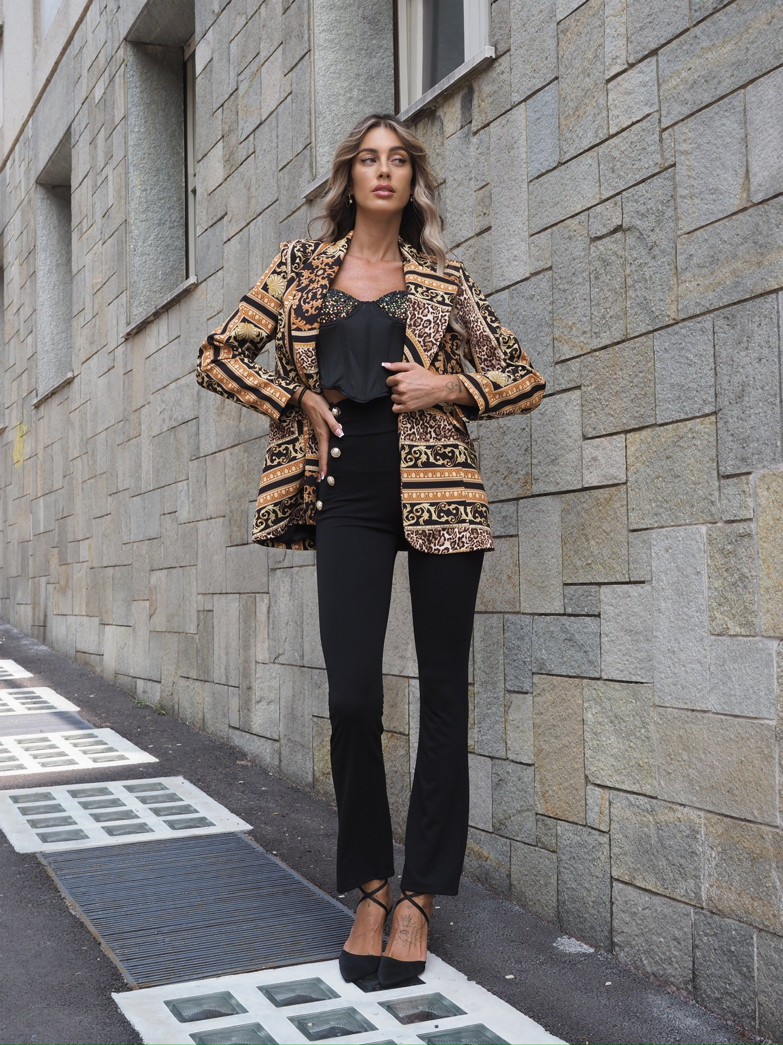 Giacca over a fantasia - R.a. Boutique 