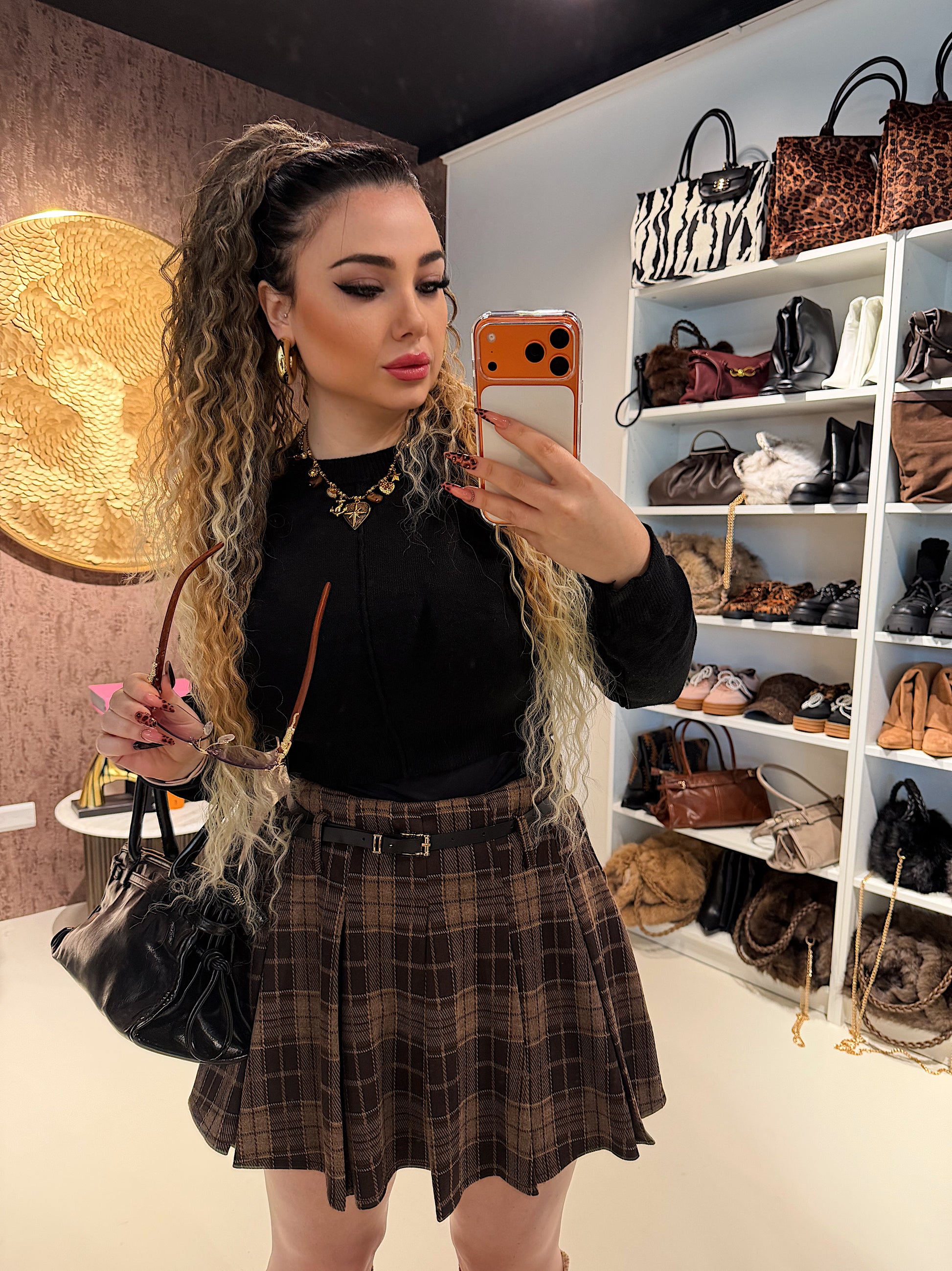 Gonna Scozzese Winter Belt - R.a. Boutique