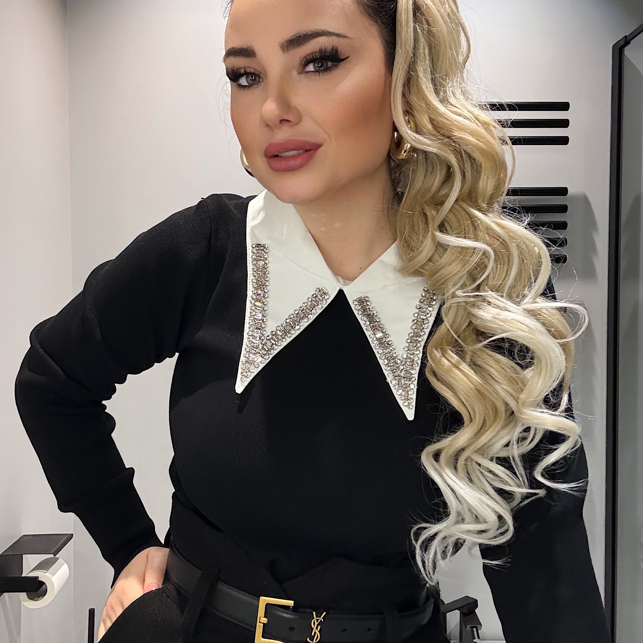 Coda #103/60 effetto mosso Biondo Ghiaccio - R.a. Boutique