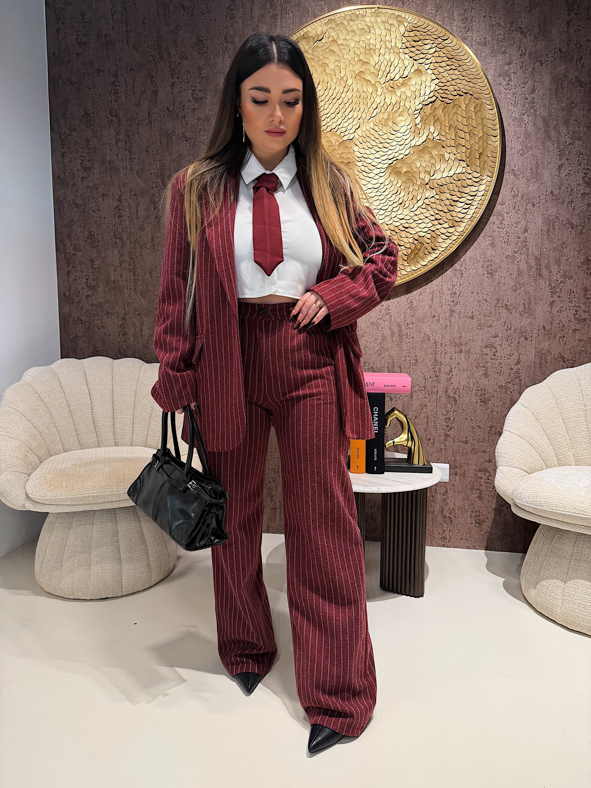 Completo due pezzi a righe - R.a. Boutique