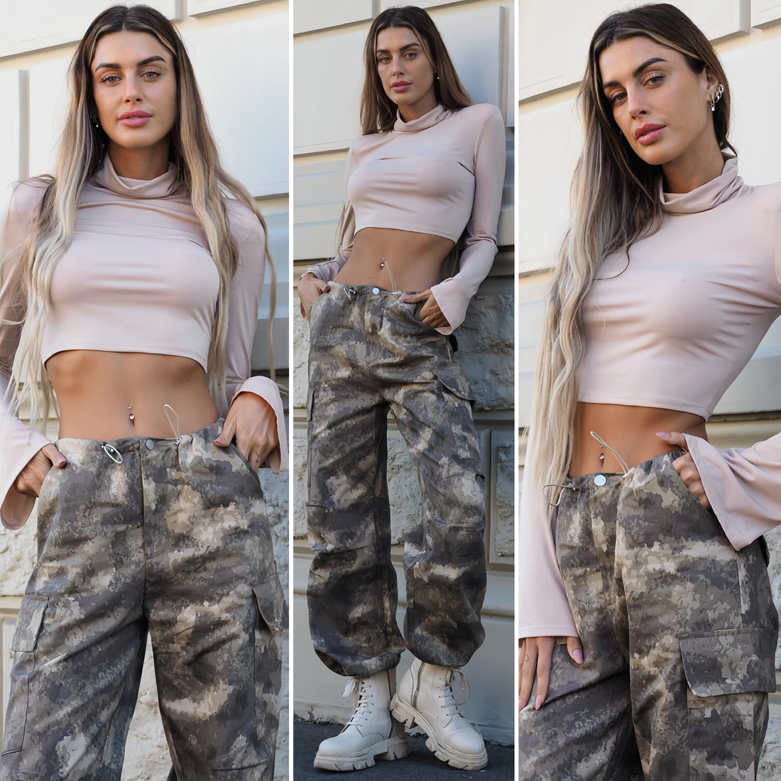 Maglia beige manica ampia - R.a. Boutique 