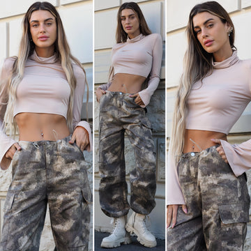 Maglia beige manica ampia - R.a. Boutique 