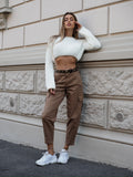 Pantalone cargo choco - R.a. Boutique 