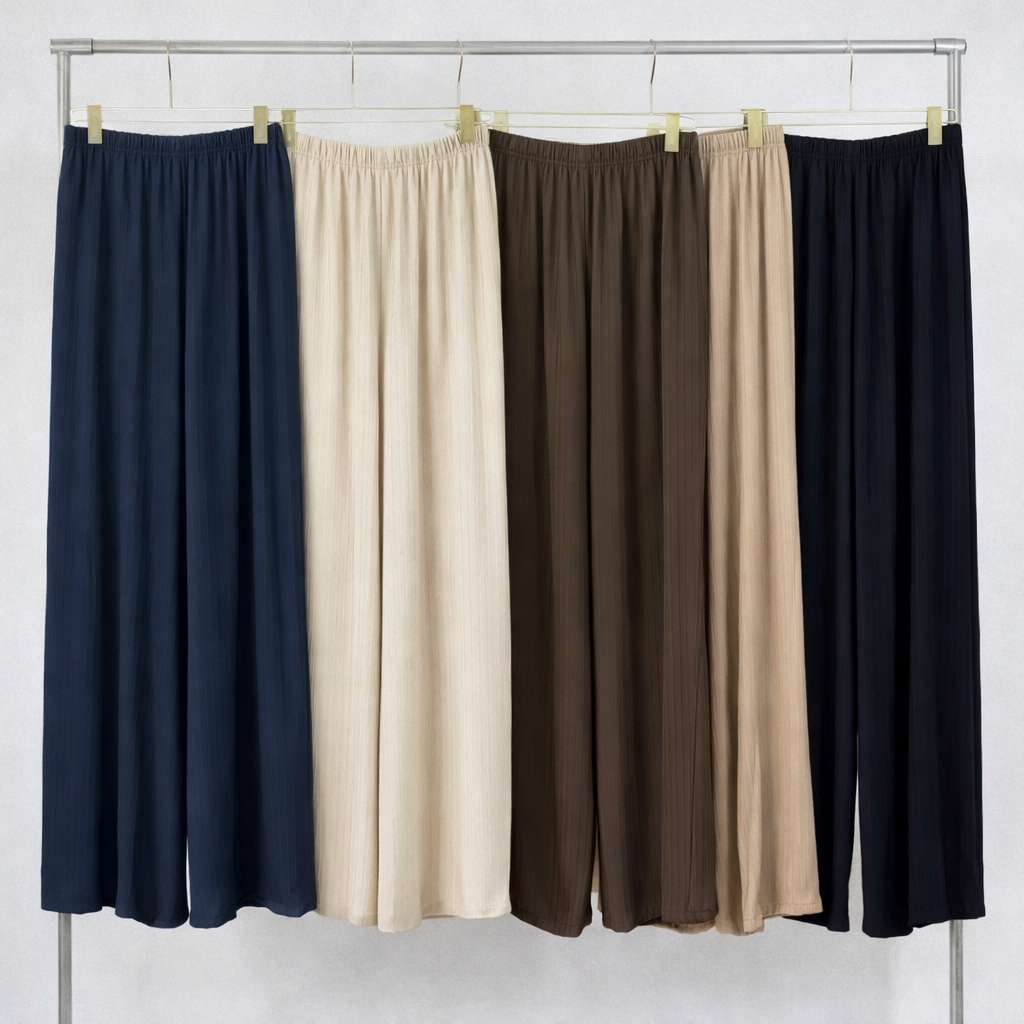 Pantalone Plissé Elegance Beige - R.a. Boutique