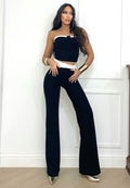 Completo top e pantalone nero - R.a. Boutique