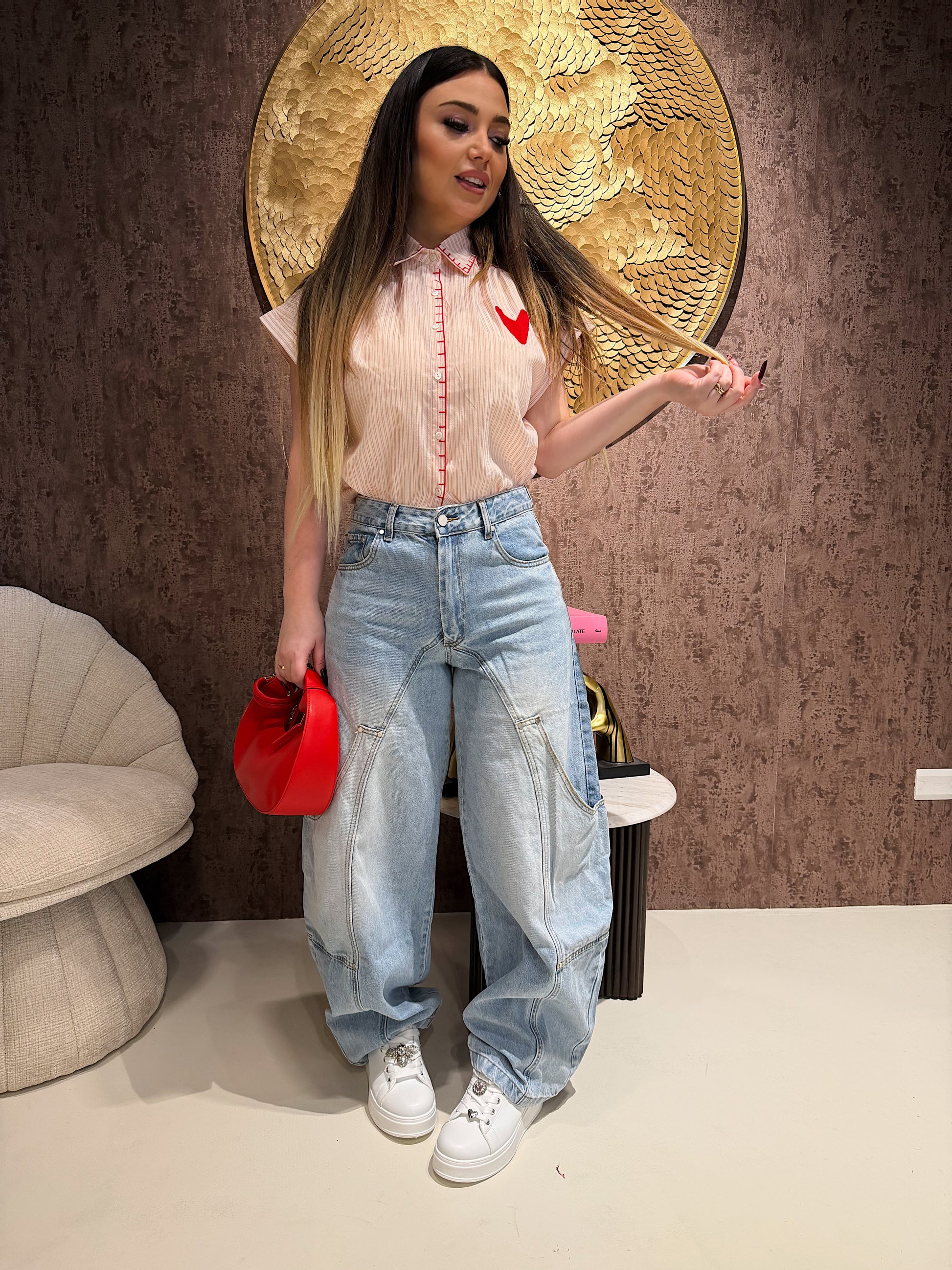 Camicia con dettaglio cuore - R.a. Boutique