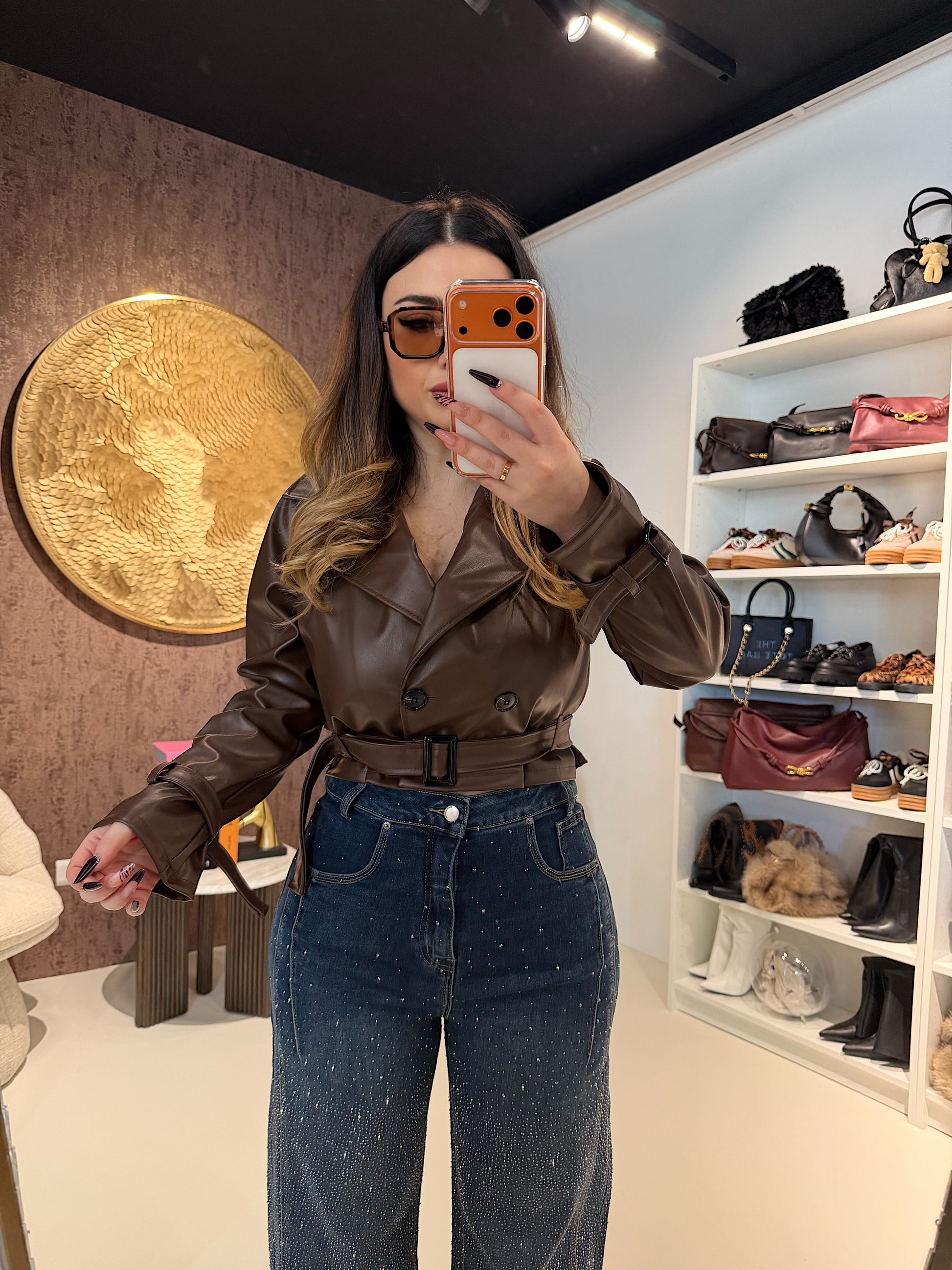 Trench corto donna con cintura - R.a. Boutique