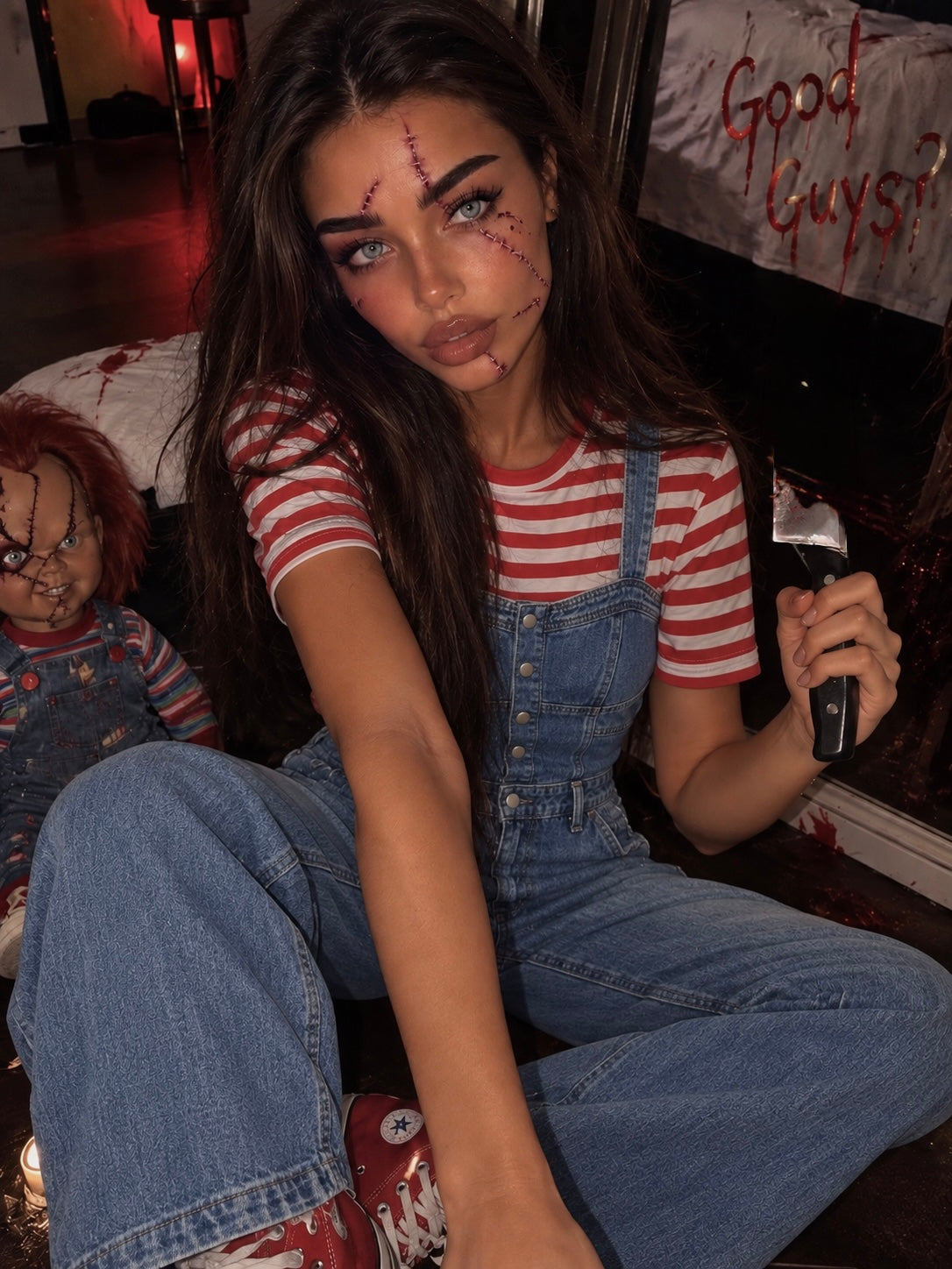 Doll of Nightmares -Salopette in jeans - R.a. Boutique