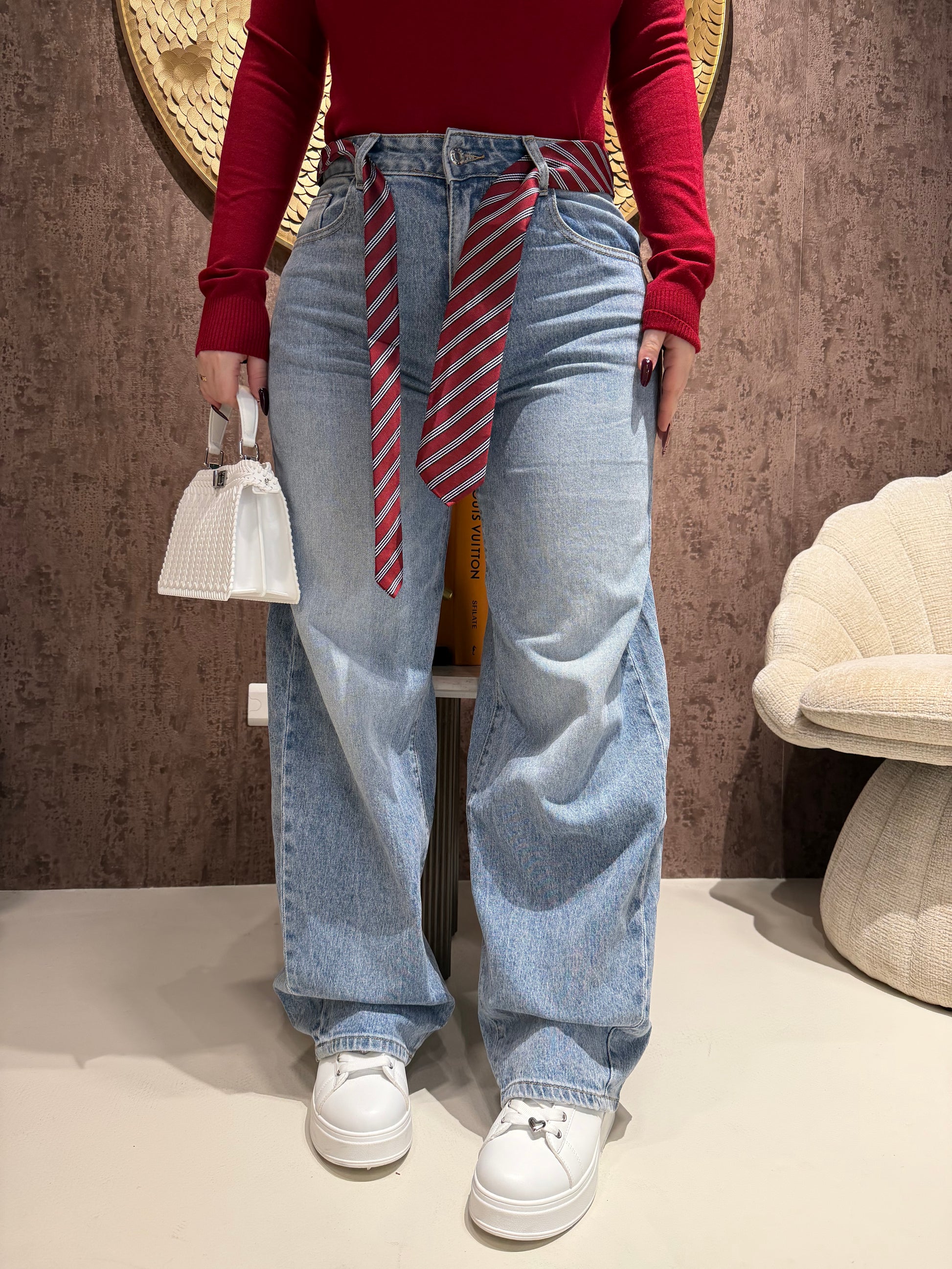 Jeans con cintura a cravatta - R.a. Boutique