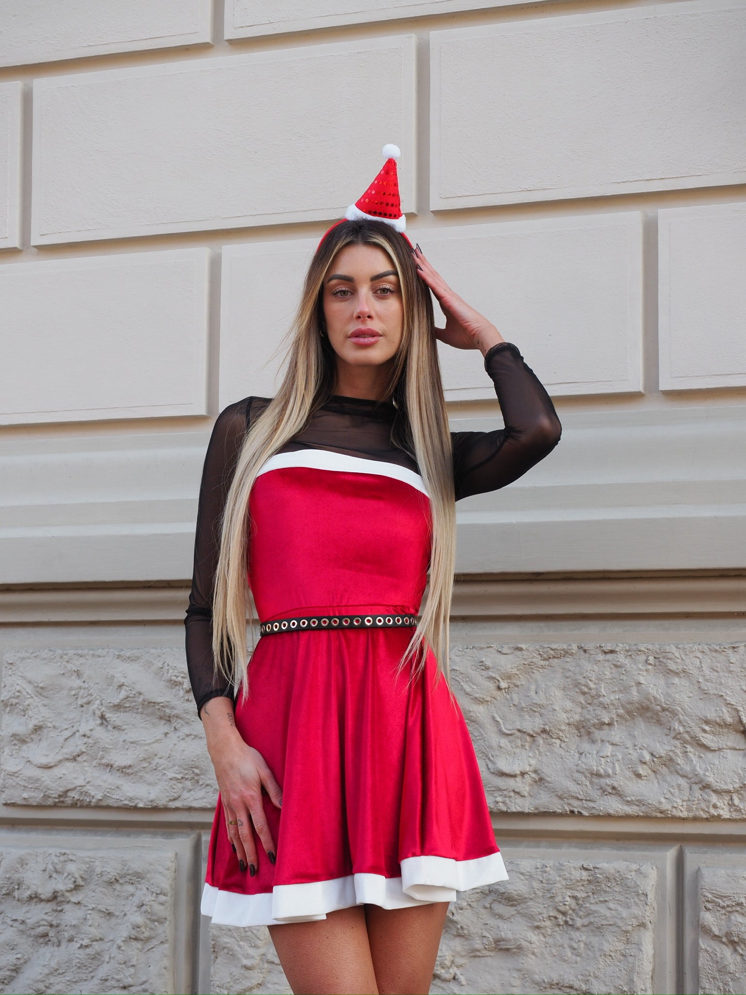 Cerchietto cappello Natale - R.a. Boutique 