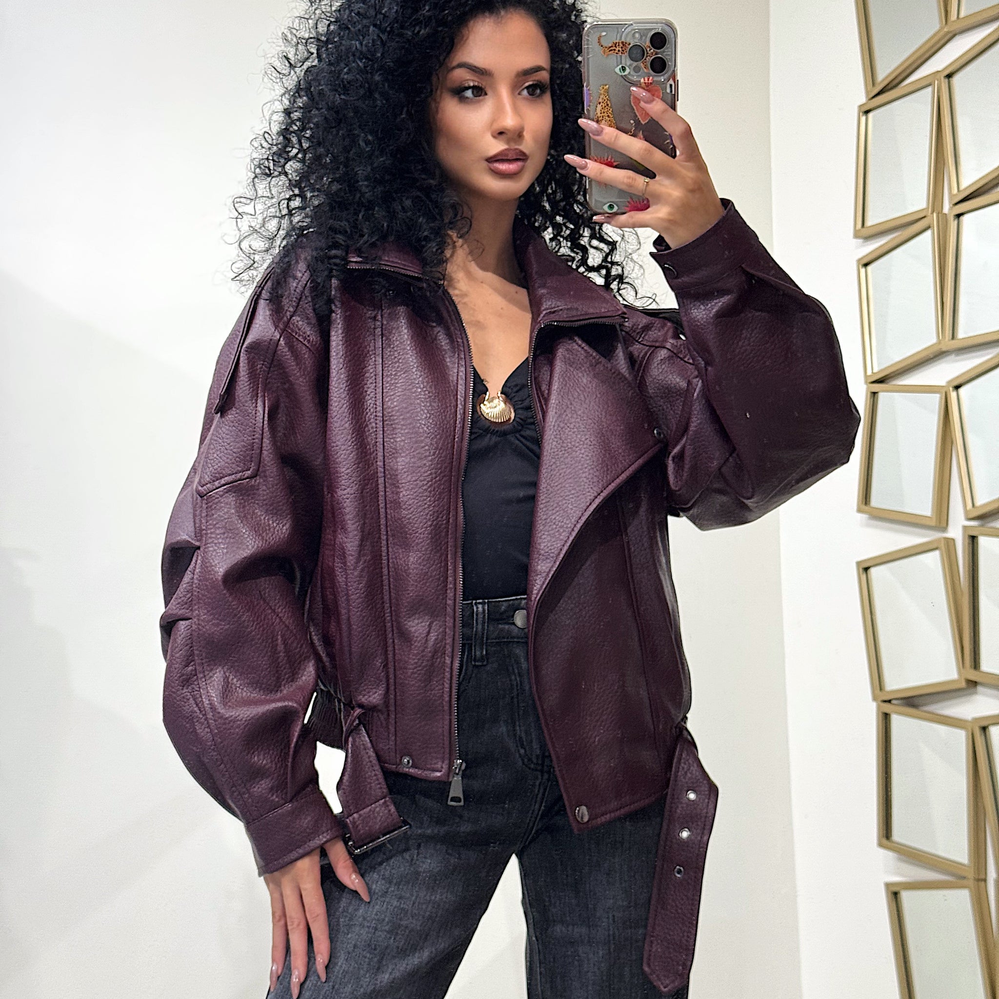 Giaccone in ecopelle high quality - R.a. Boutique