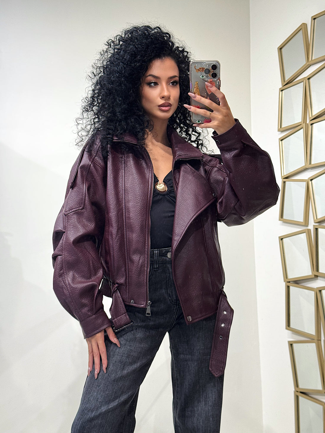 Giaccone in ecopelle high quality - R.a. Boutique