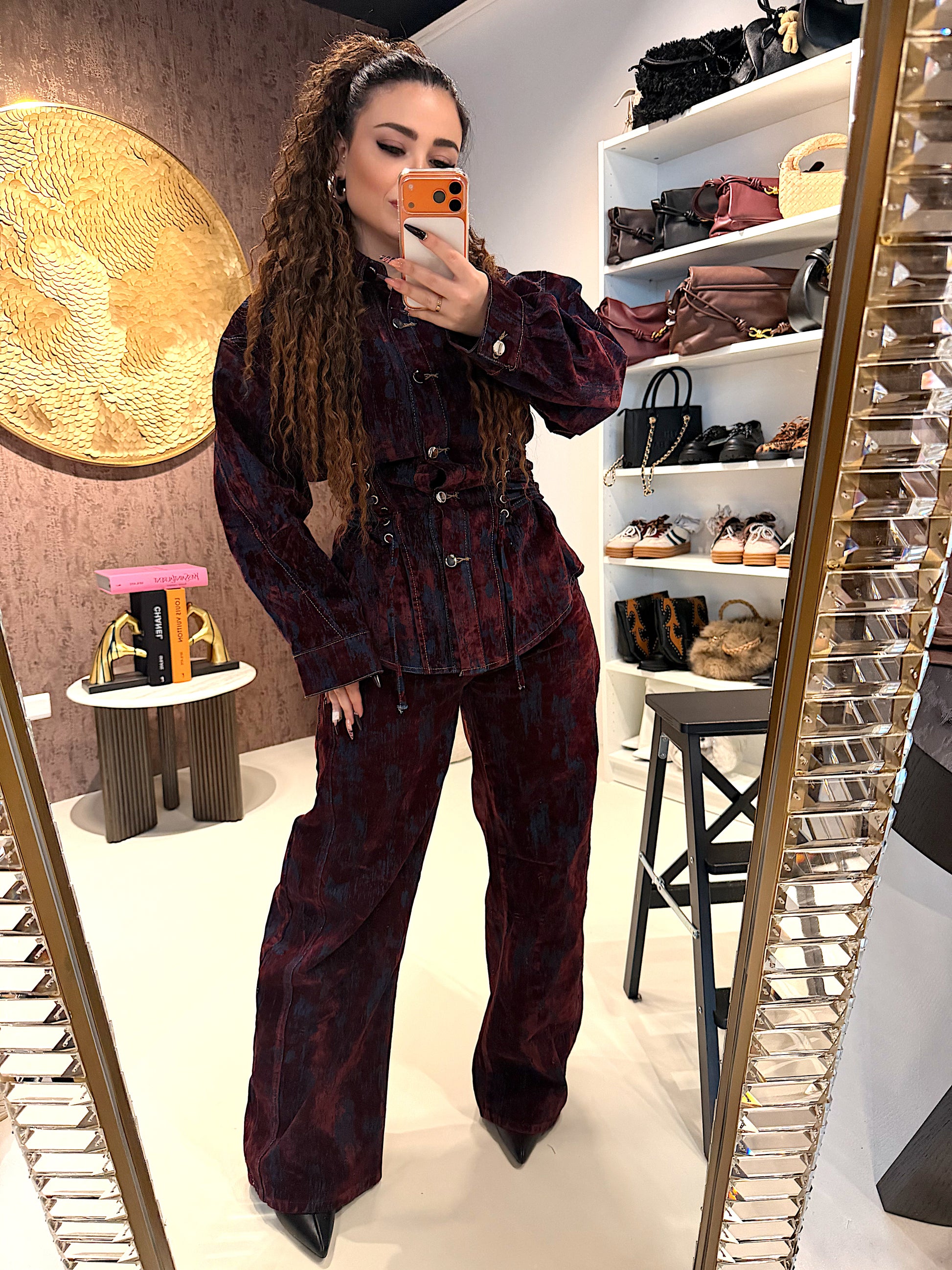 Completo Denim Corset Effect - R.a. Boutique