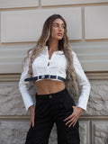 Camicia crop con cintura - R.a. Boutique 