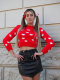 Maglioncino morbidissimo con cuori - R.a. Boutique 
