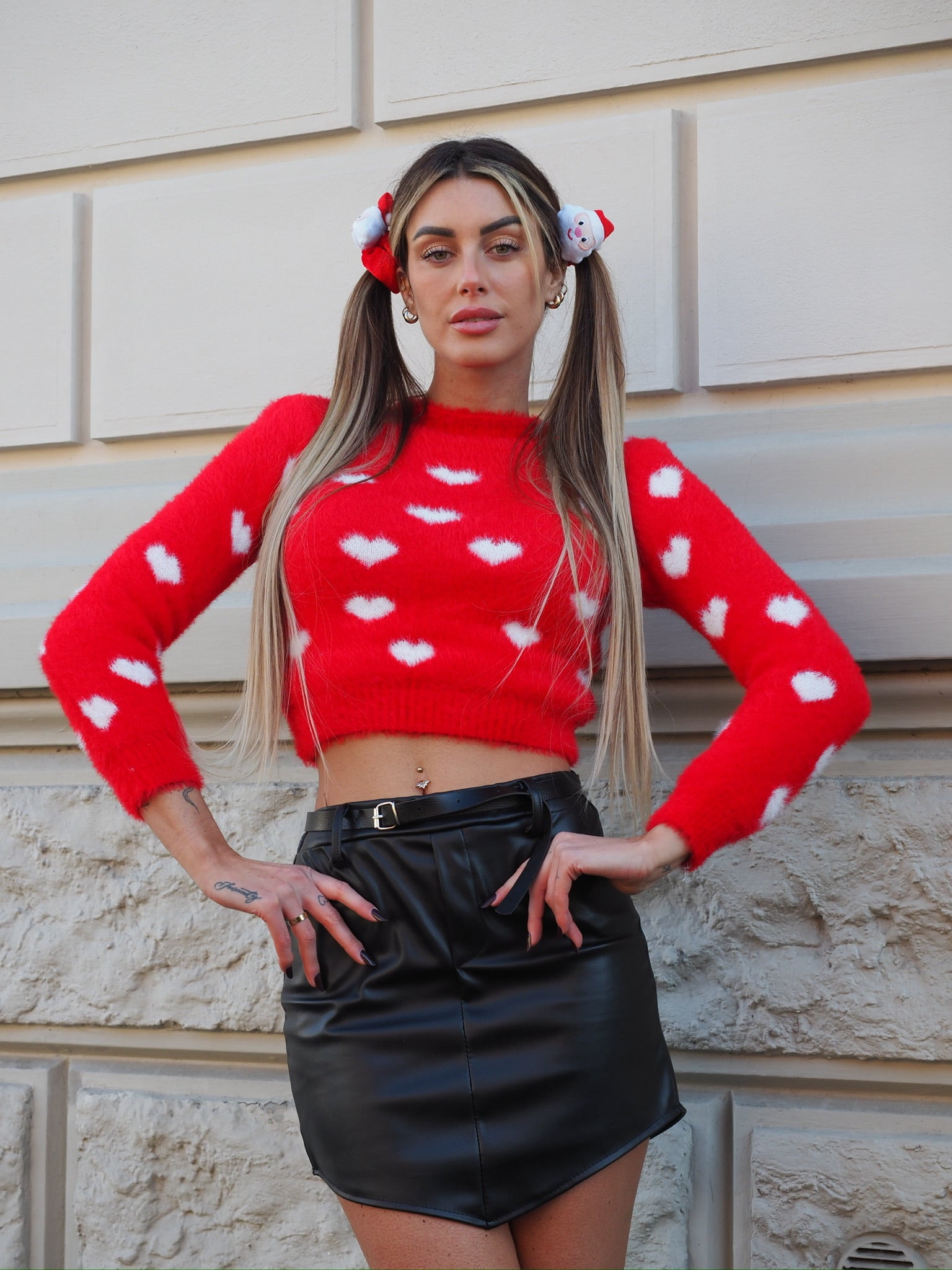 Maglioncino morbidissimo con cuori - R.a. Boutique 