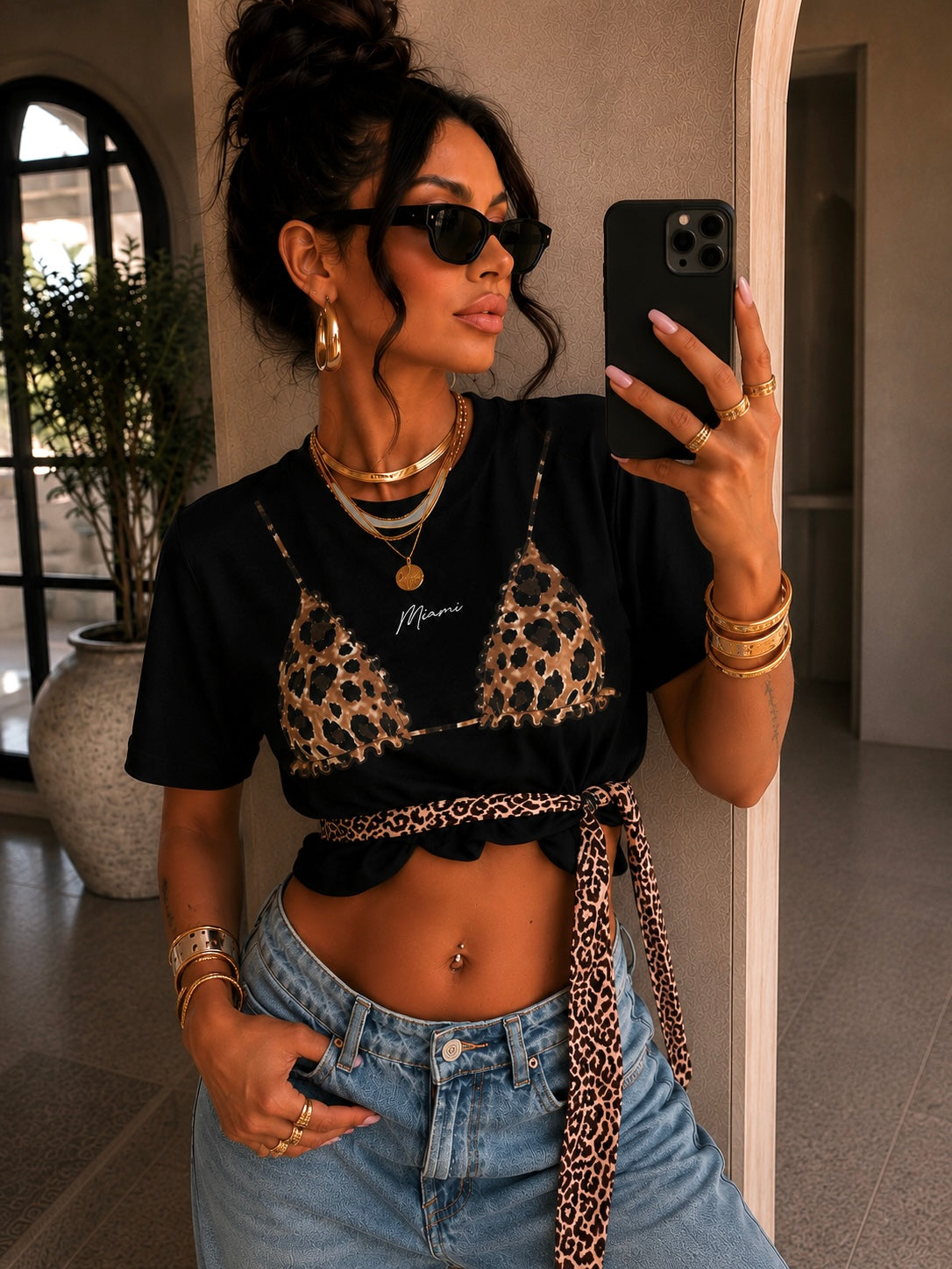 T-Shirt Wild Chic - R.a. Boutique