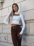 Maglioncino choker bianco - R.a. Boutique 