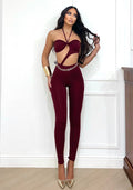 Tuta a fascia con S bordeaux - R.a. Boutique