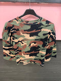 Maglia crop militare con gancio - R.a. Boutique