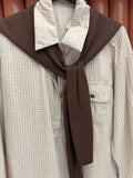 Camicia con cardigan choco - R.a. Boutique