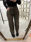 Pantalone con strass animalier - R.a. Boutique
