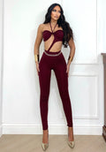 Tuta a fascia con S bordeaux - R.a. Boutique
