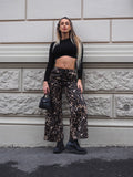 Maglioncino nero crop a onde - R.a. Boutique 