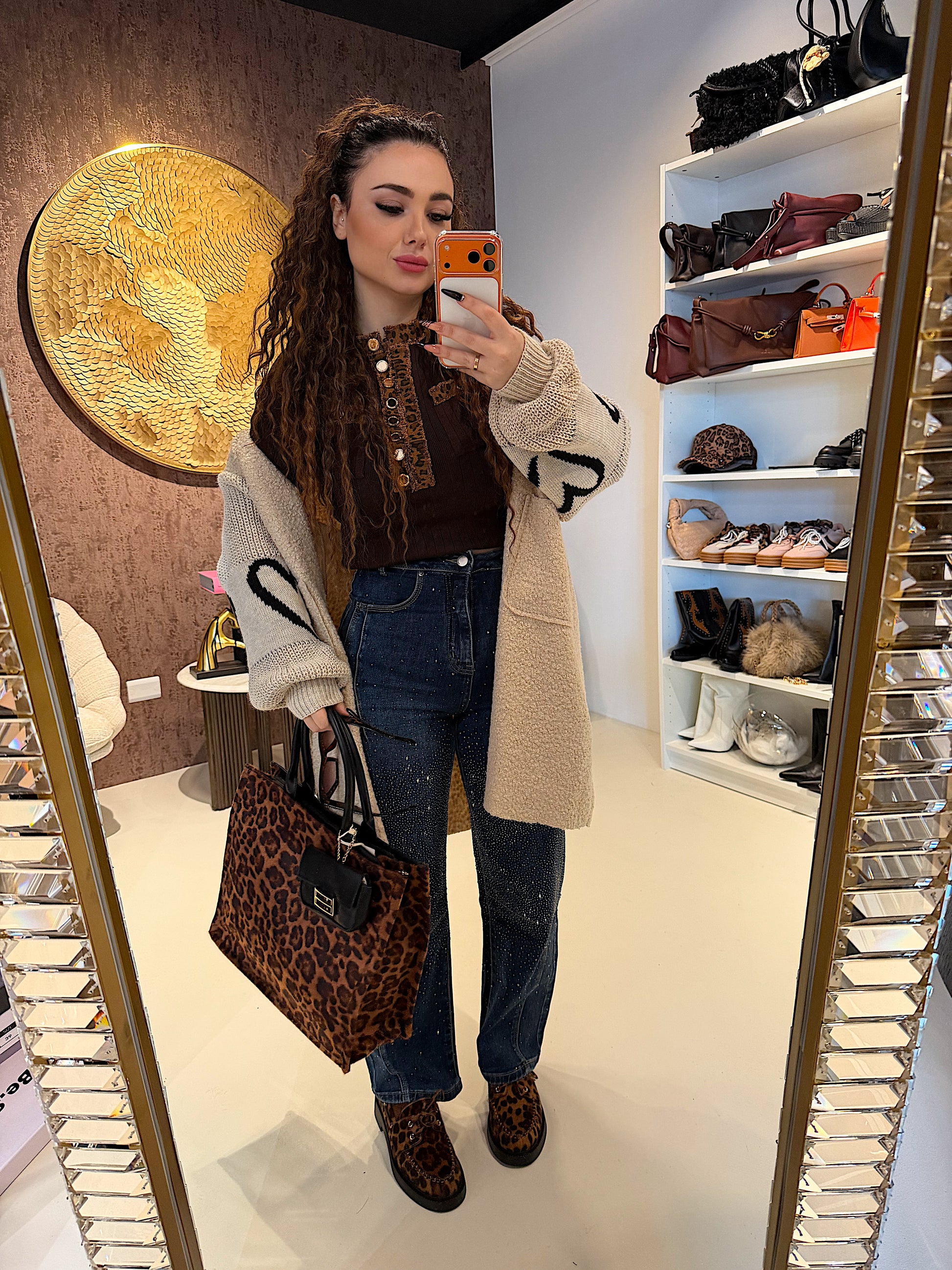 Maglioncino con dettaglio animalier - R.a. Boutique