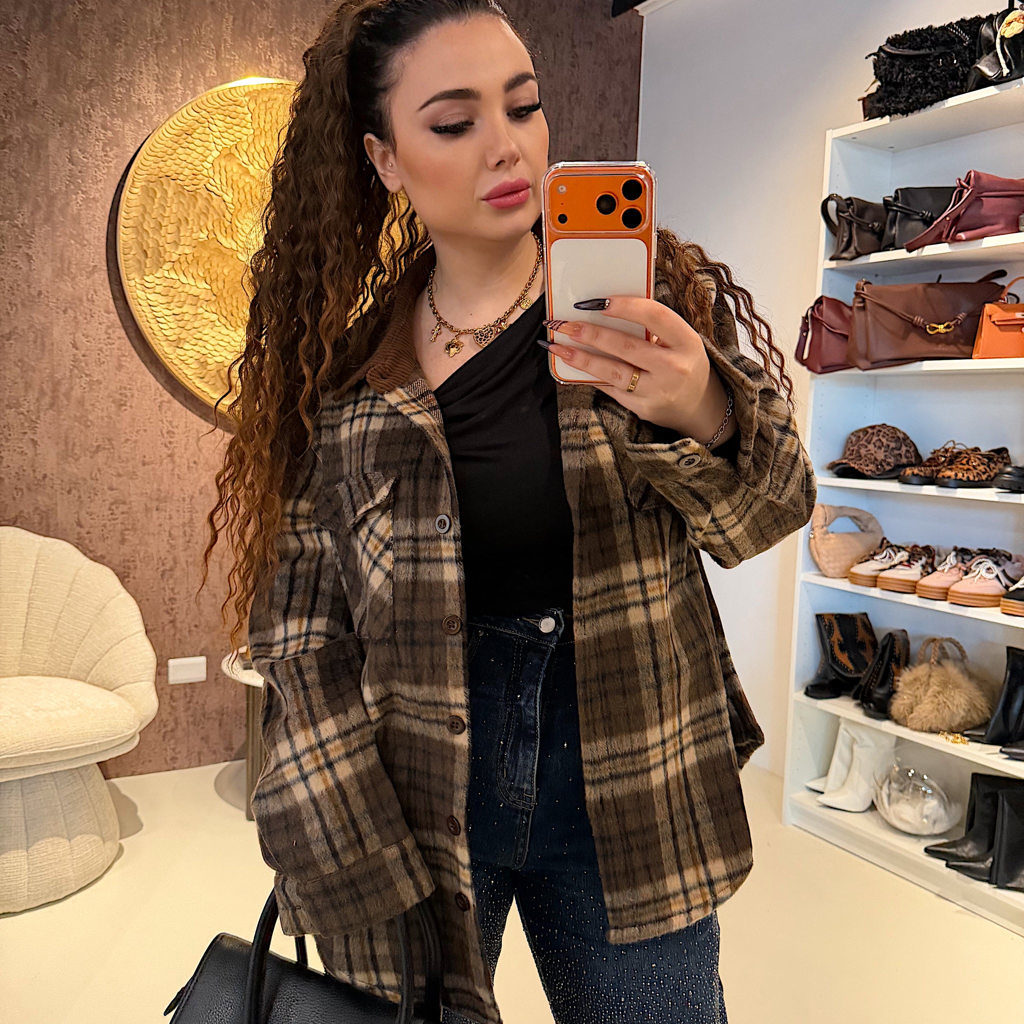 Camicia Oversize in Flanella a Quadri - R.a. Boutique