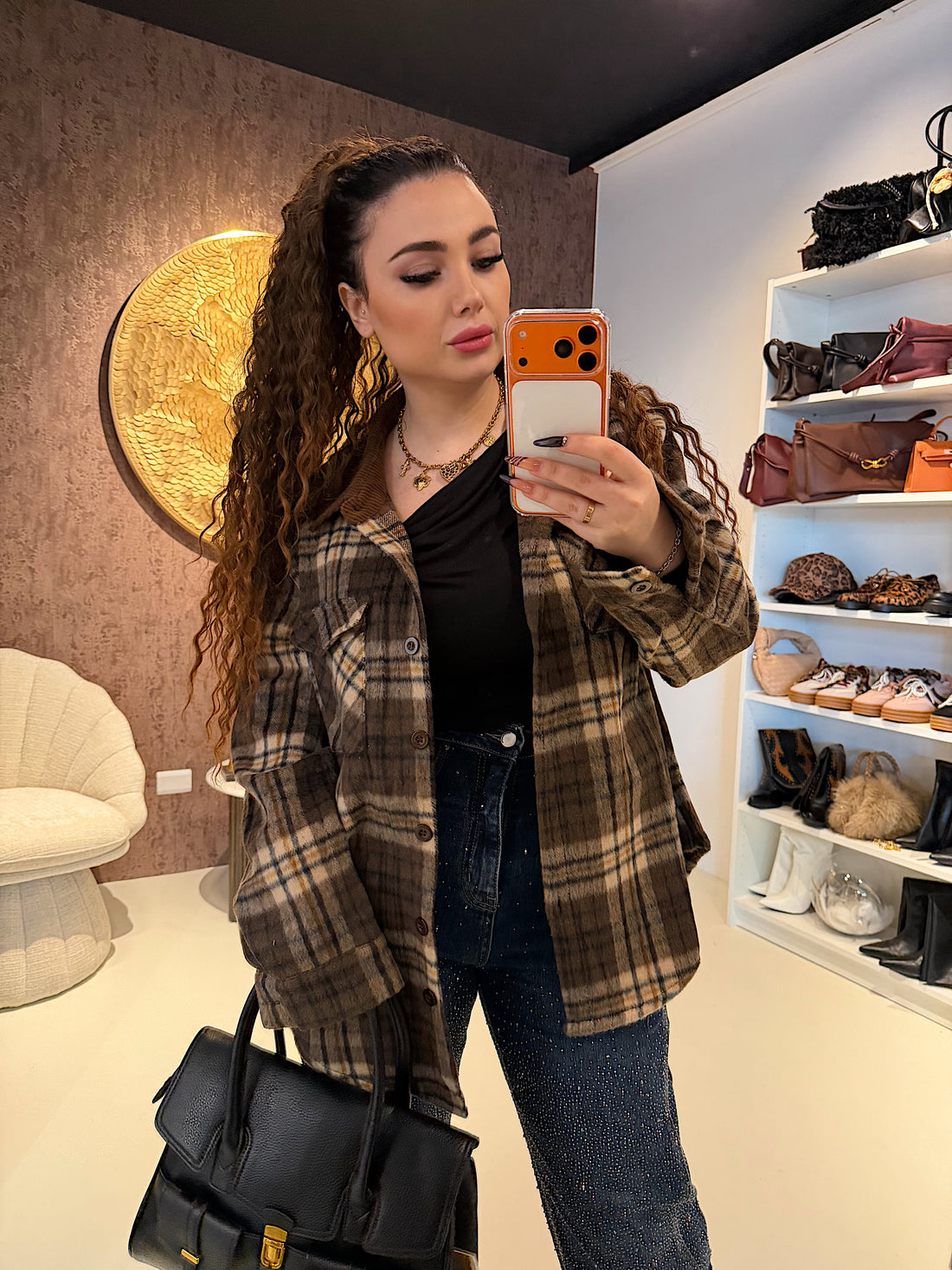 Camicia Oversize in Flanella a Quadri - R.a. Boutique