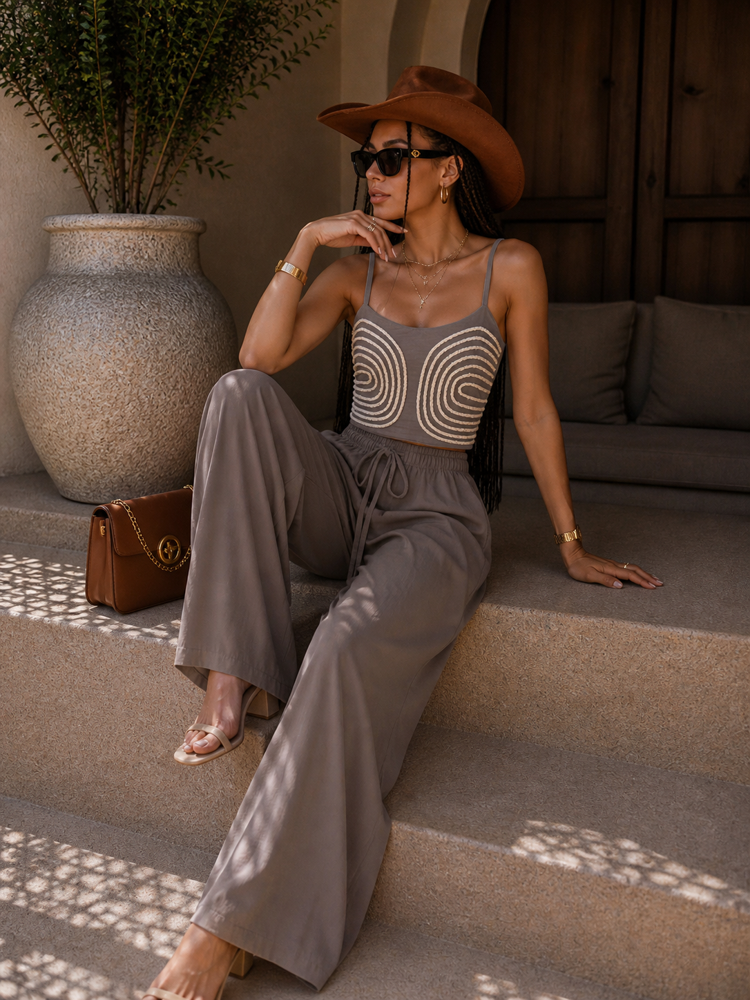 Completo Tail Chic con Dettaglio Corda - R.a. Boutique