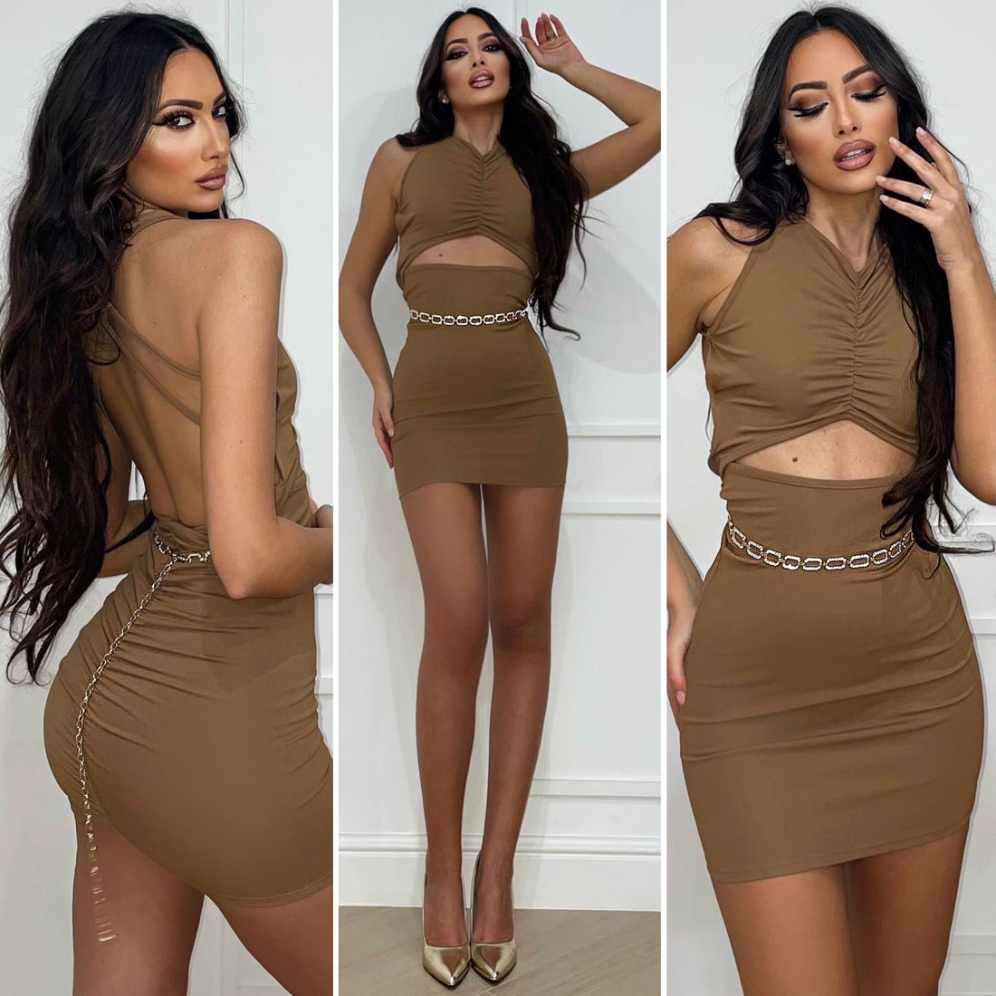 Abito choco schiena incrociata - R.a. Boutique 