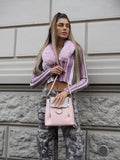 Maglione con pelliccia rosa - R.a. Boutique 