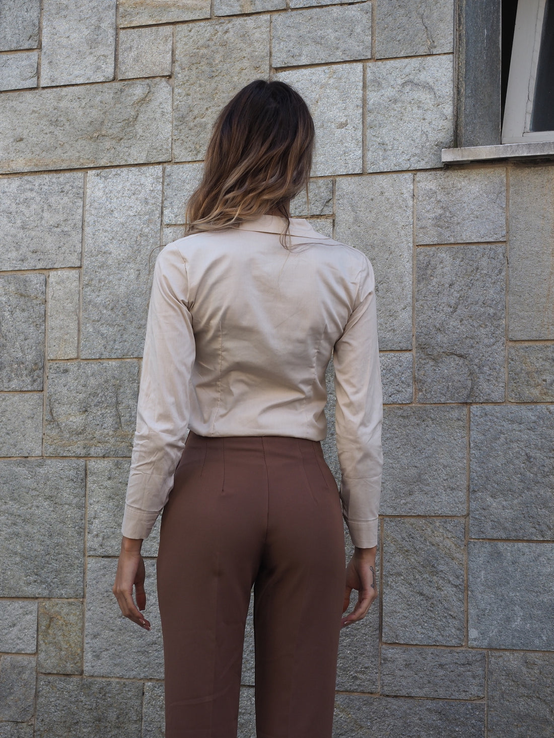Camicia basic beige - R.a. Boutique 