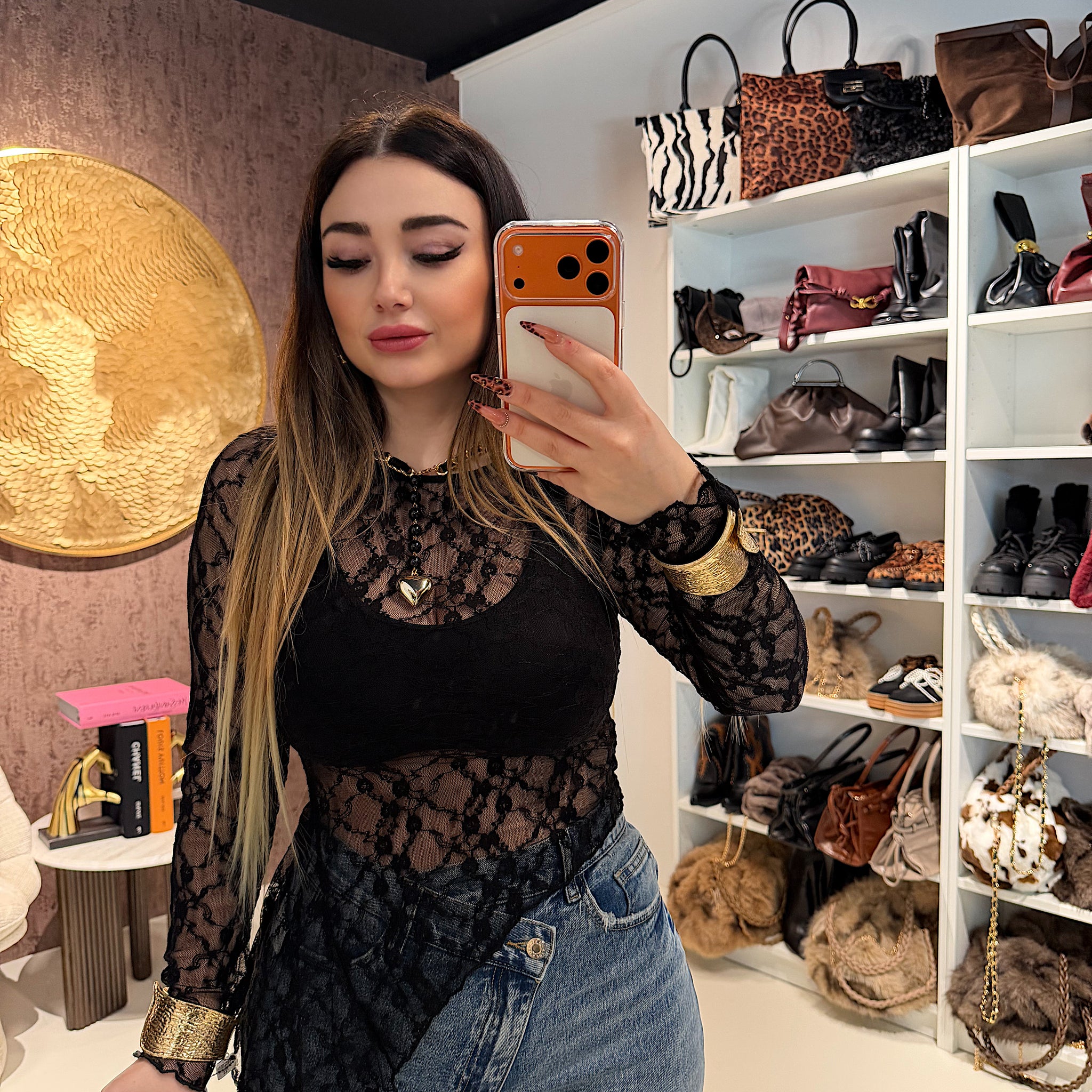 Maglia in pizzo obliqua - R.a. Boutique