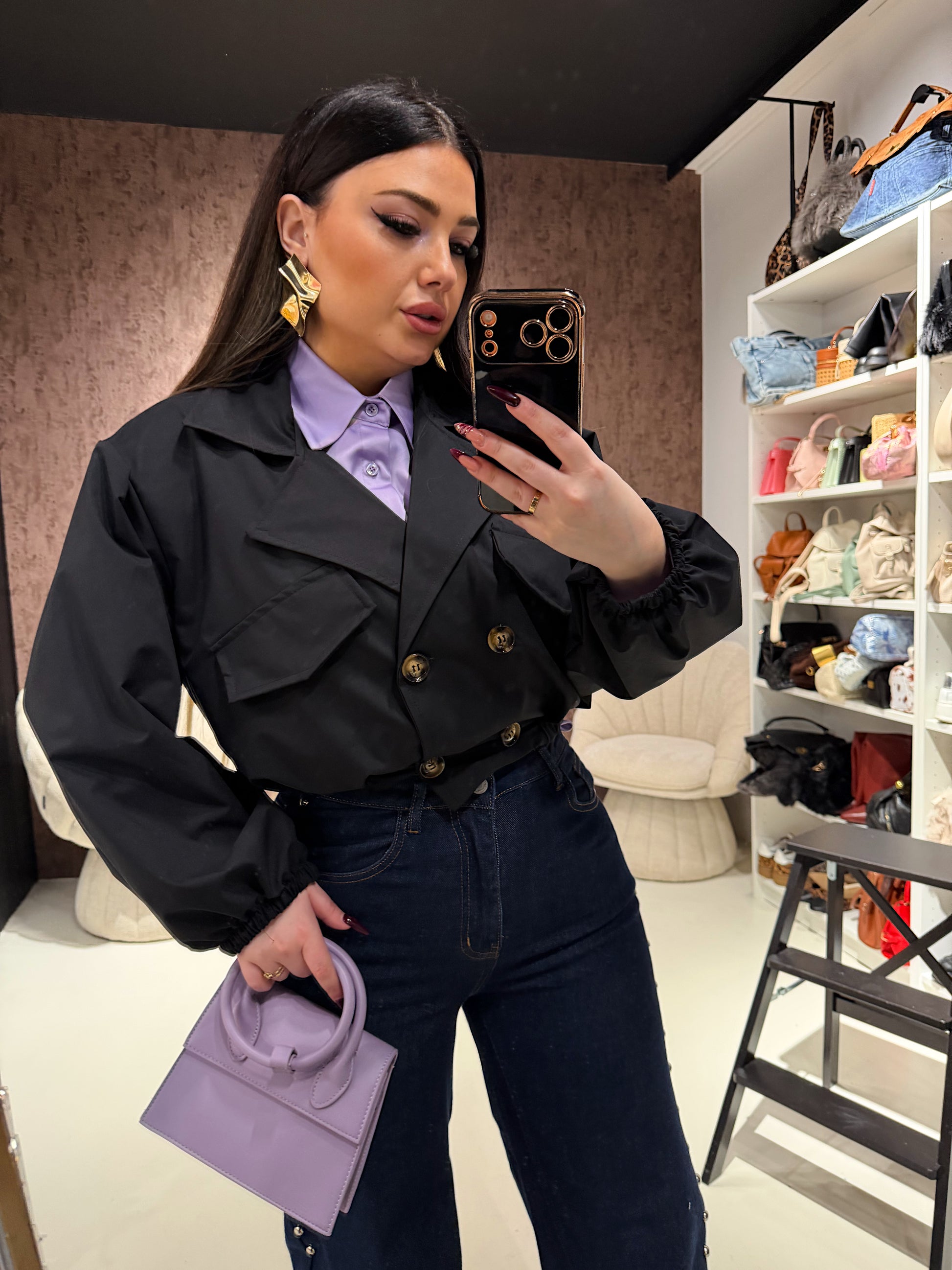 Trench con elastico - R.a. Boutique
