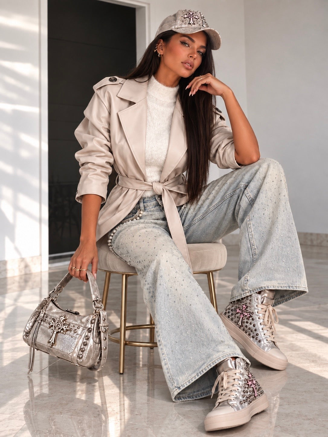 Giacca Leather ecopelle - R.a. Boutique