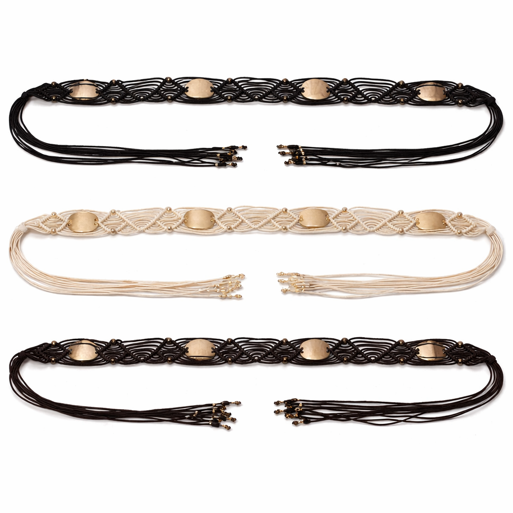 Cintura Intrecciata Marrone - R.a. Boutique
