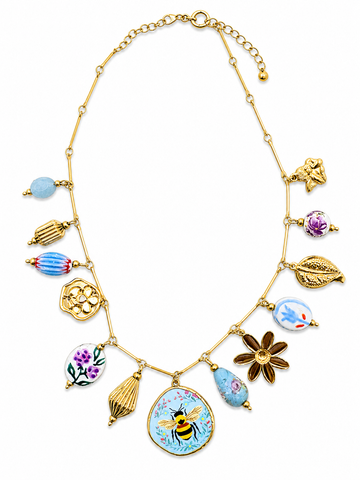 Collana Ape Celeste con fiori - R.a. Boutique